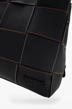 Mochilas|Mochilas<Desigual Mochila S trançada pespontos