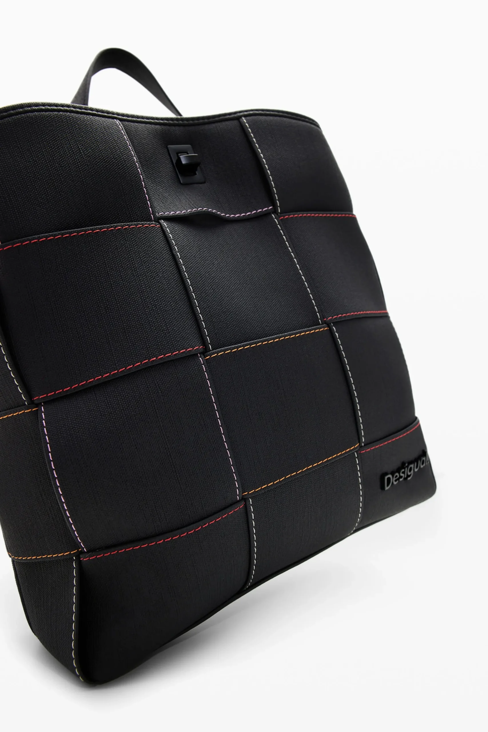 Mochilas|Mochilas<Desigual Mochila S trançada pespontos