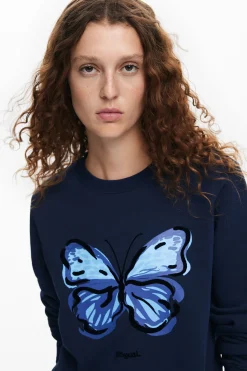 Moletons|Malha<Desigual Moletom borboleta