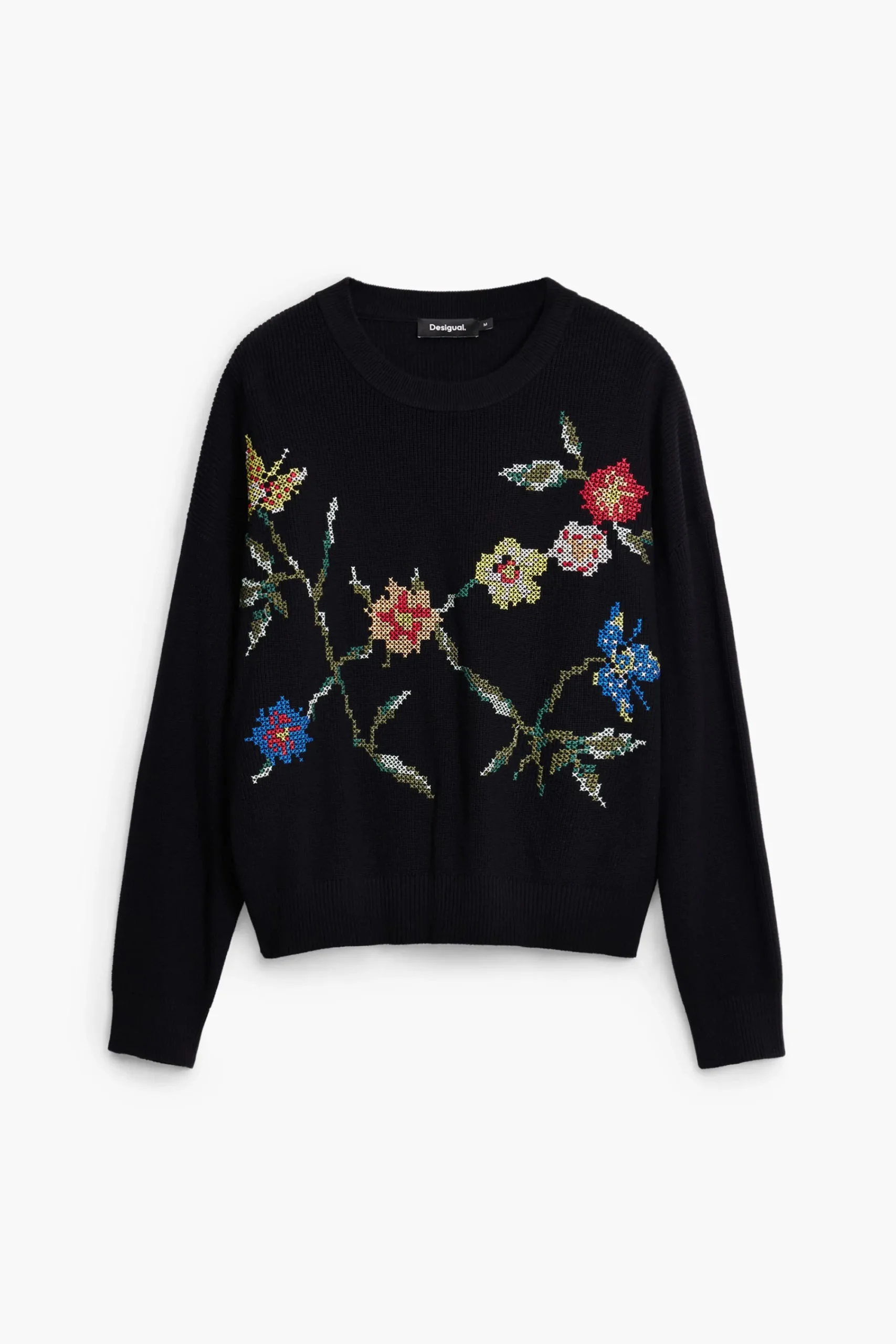 Roupa De Malha|Malha<Desigual Moletom bordado com flores