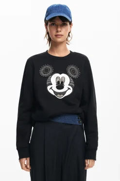Moletons|Malha<Desigual Moletom com a cara do Mickey Mouse
