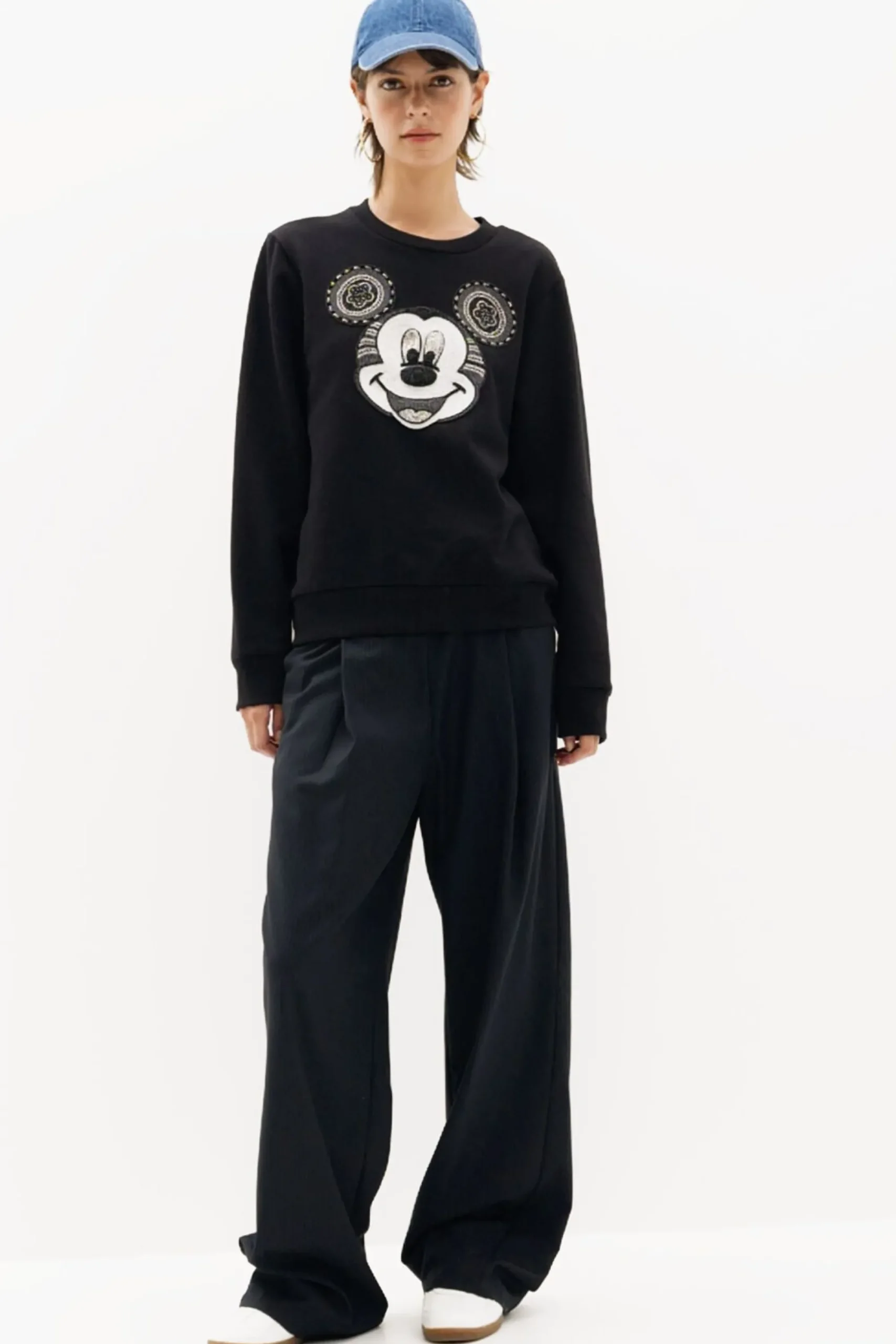 Moletons|Malha<Desigual Moletom com a cara do Mickey Mouse