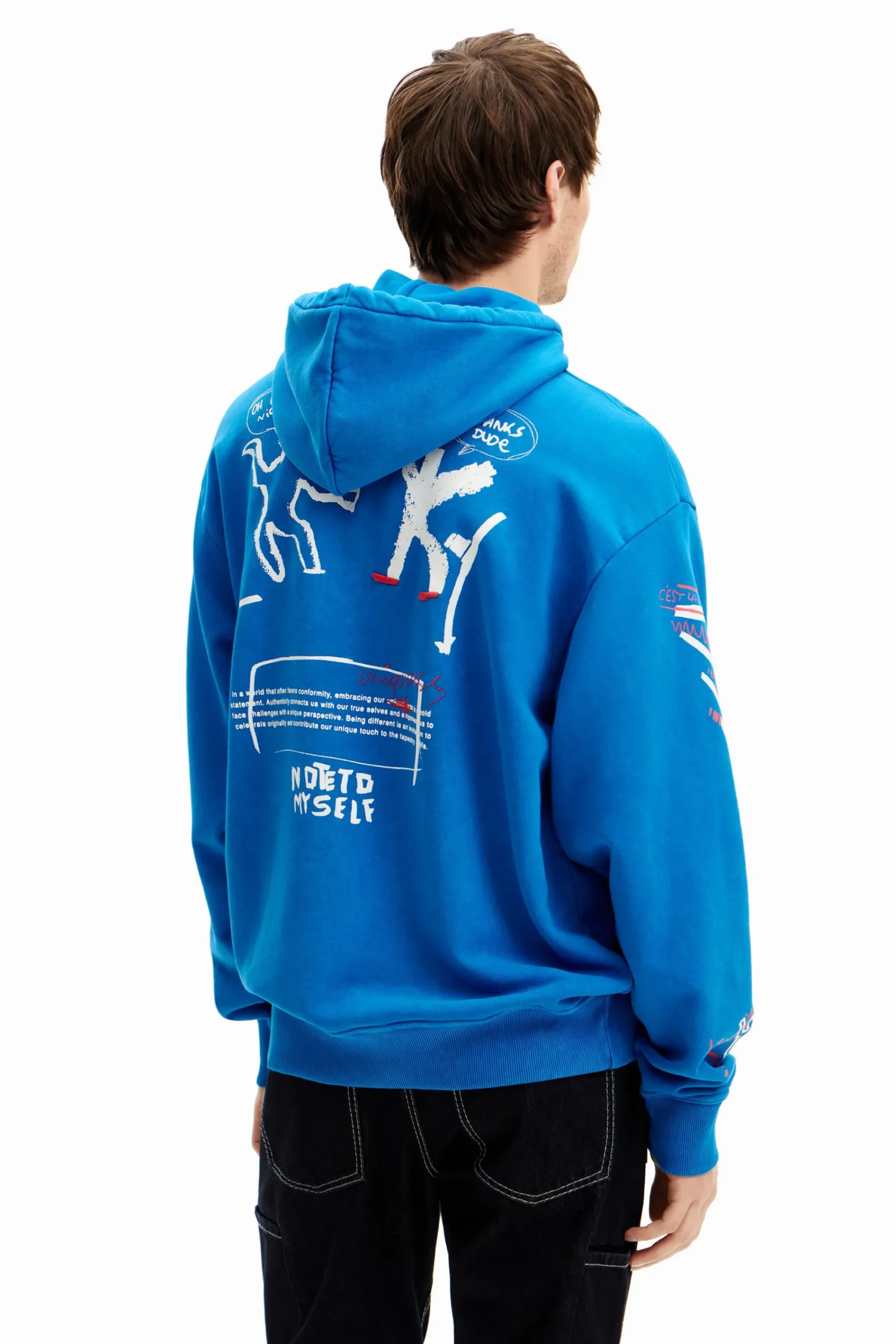 Malhas E Sweatshirts<Desigual Moletom com capuz estilo graffiti