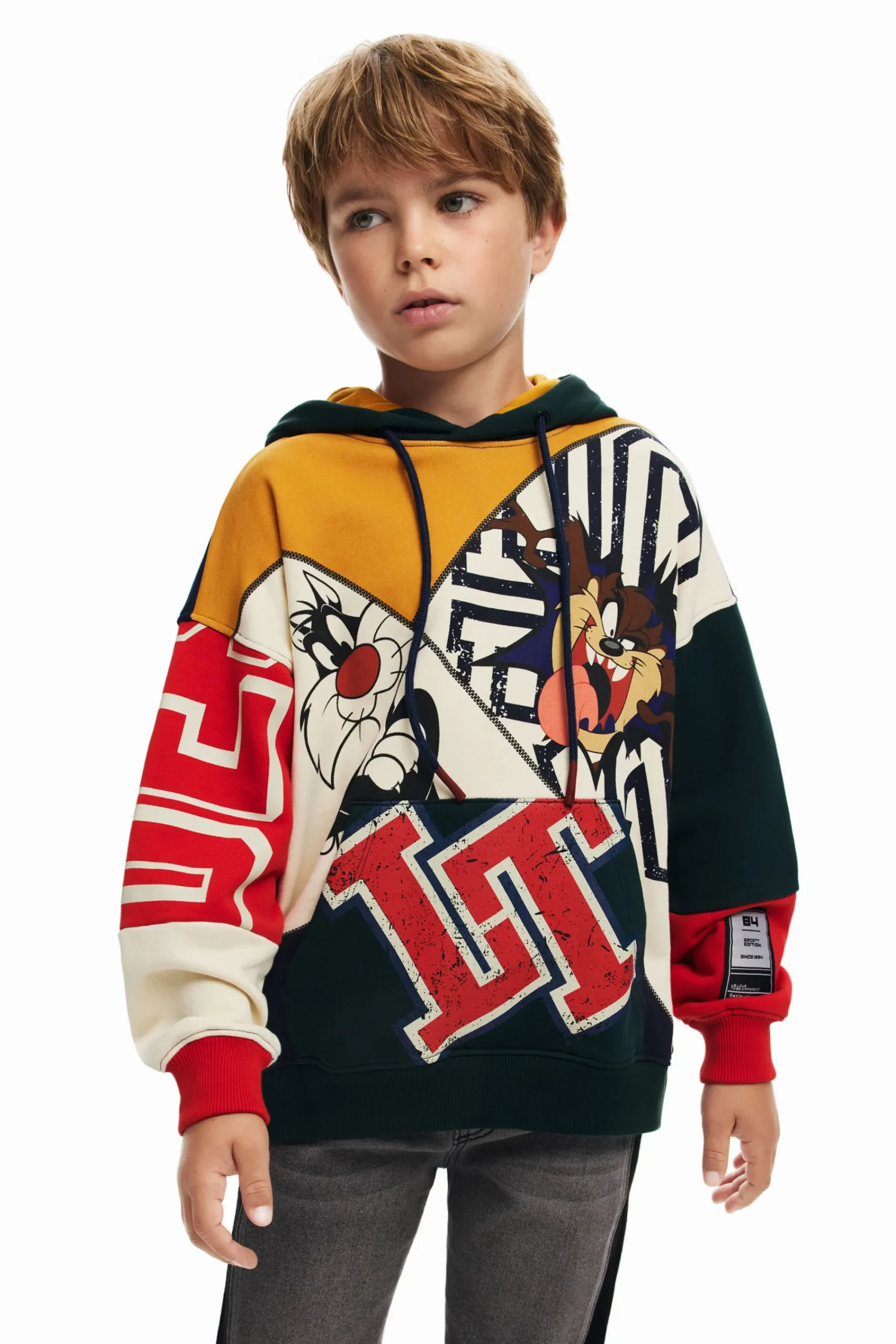 Malhas E Camisolas<Desigual Moletom com capuz Looney Tunes