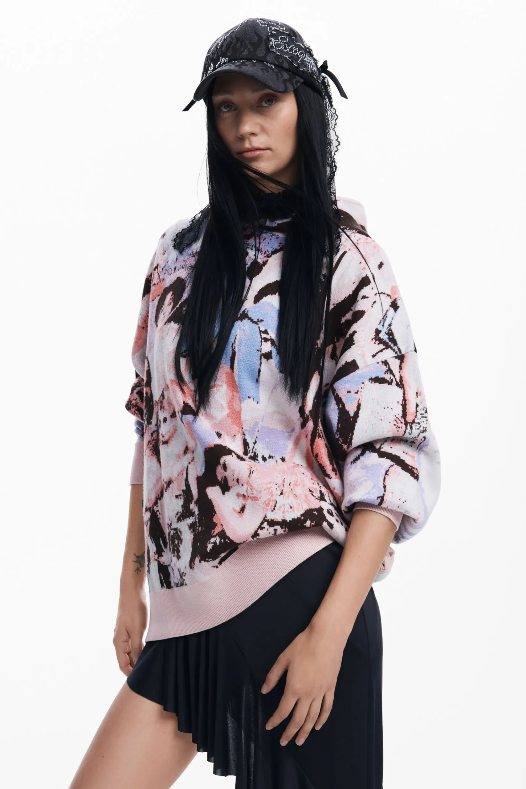 Roupa De Malha|Malha<Desigual Moletom com capuz María Escoté