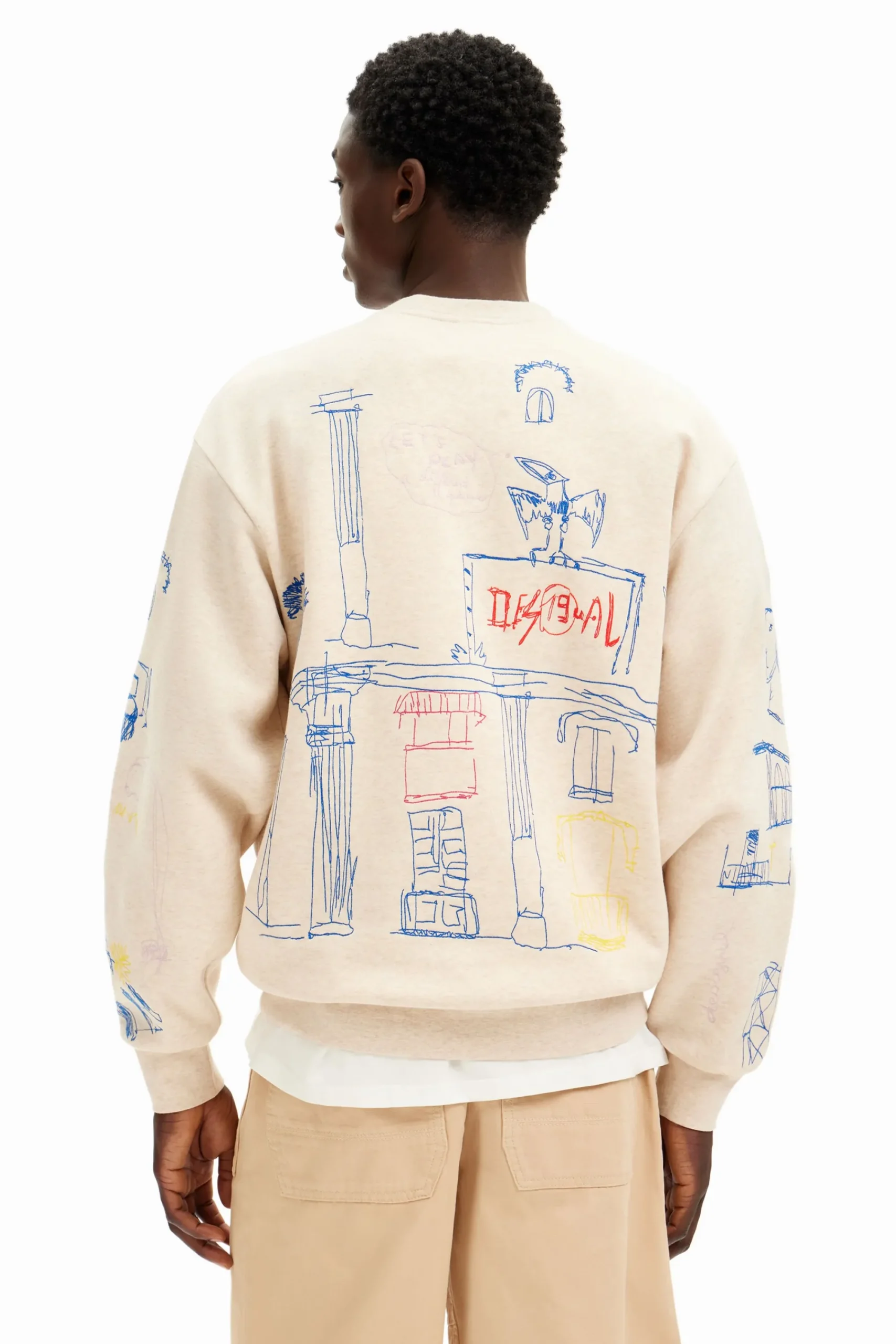 Malhas E Sweatshirts<Desigual Moletom com design de ilustração