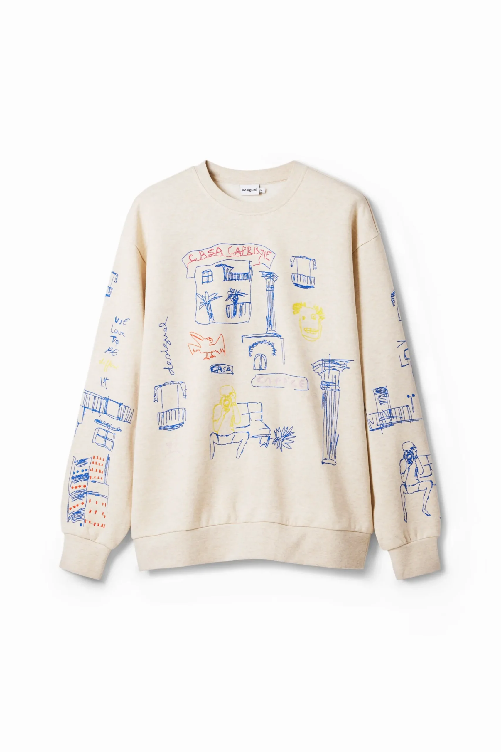 Malhas E Sweatshirts<Desigual Moletom com design de ilustração
