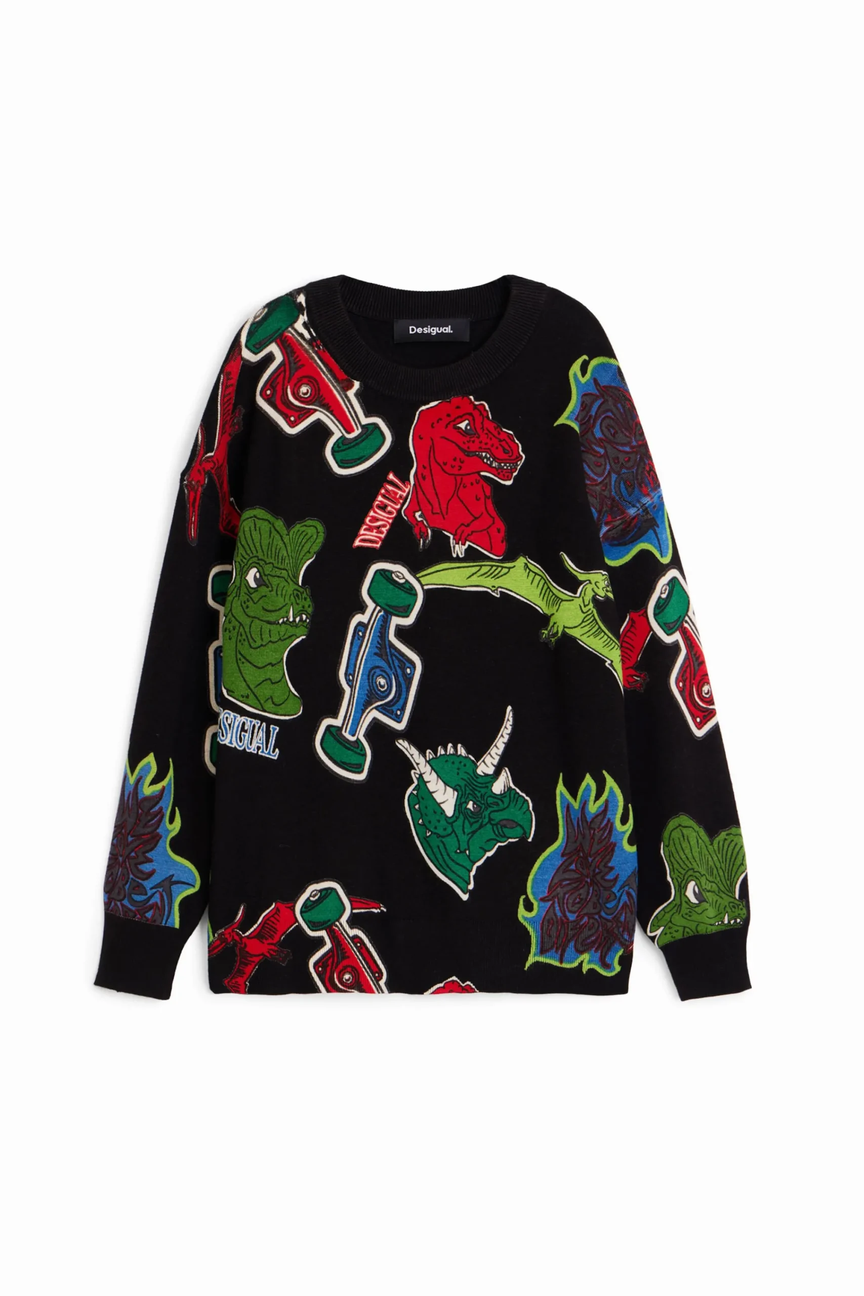 Malhas E Camisolas|Malhas E Sweatshirts<Desigual Moletom de dinossauro