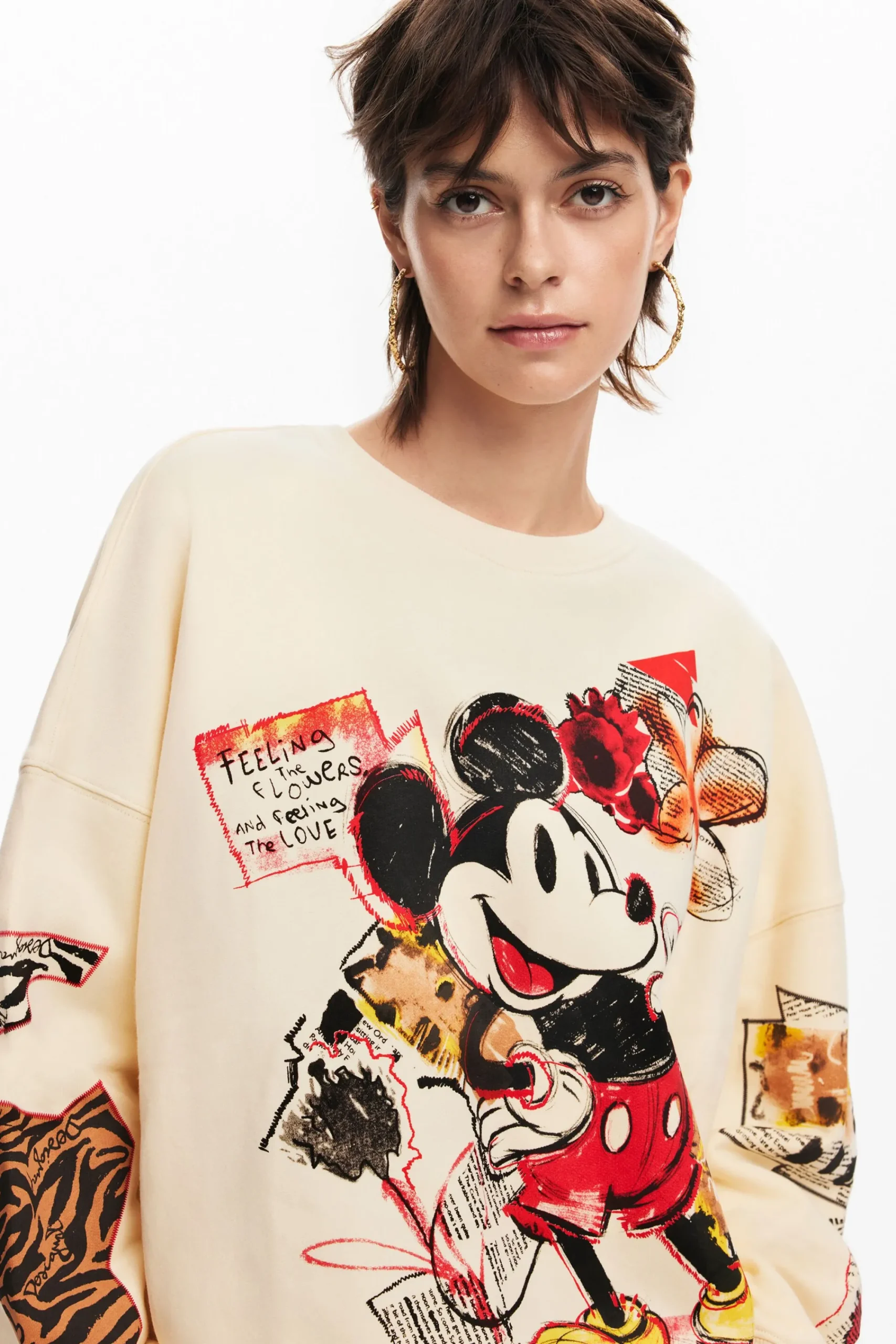 Moletons|Malha<Desigual Moletom do Mickey Mouse