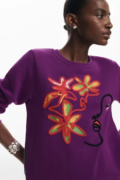 Malha<Desigual Moletom estampado arty