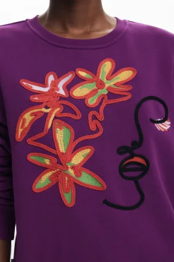 Malha<Desigual Moletom estampado arty