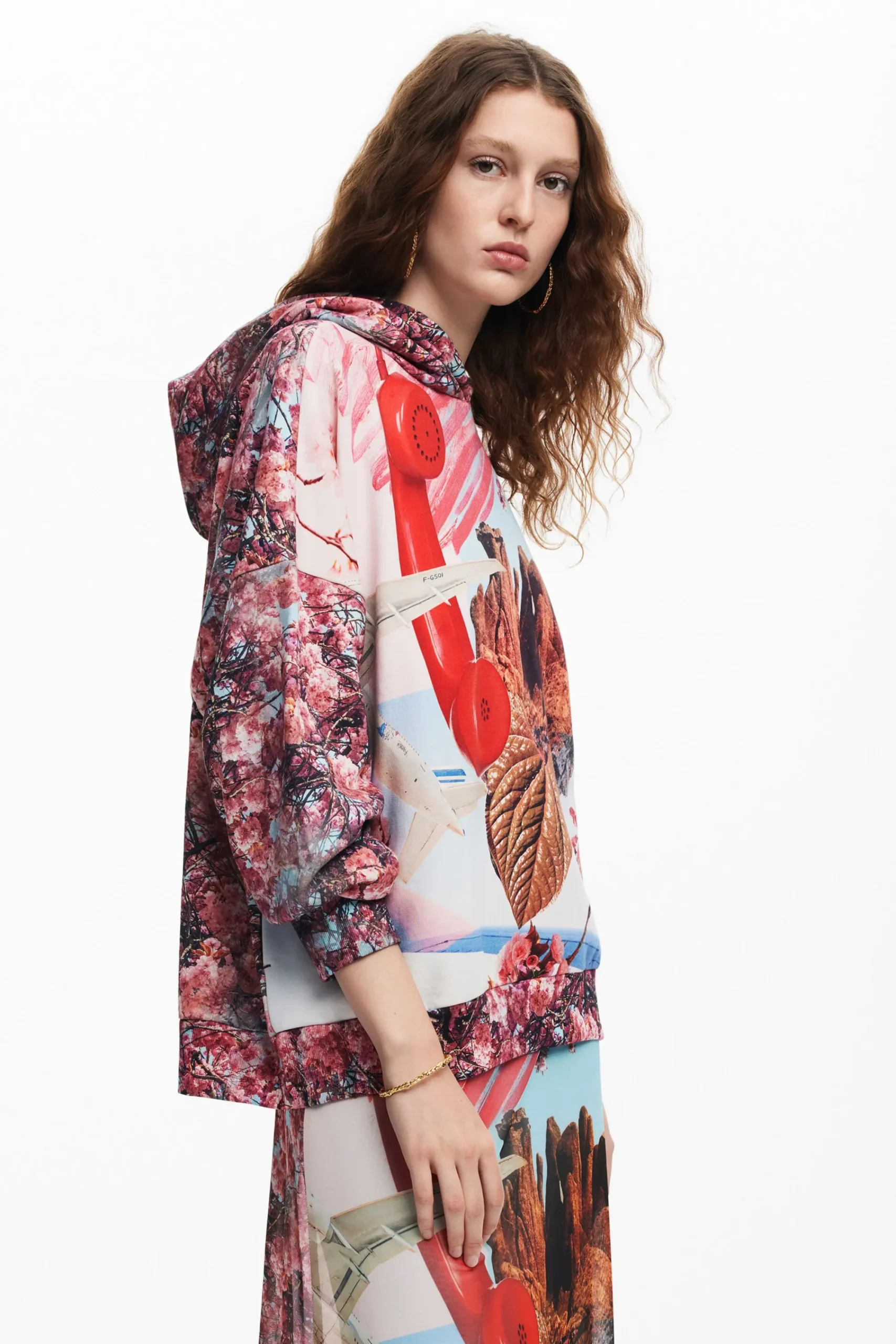 Moletons|Malha<Desigual Moletom estampado M. Christian Lacroix