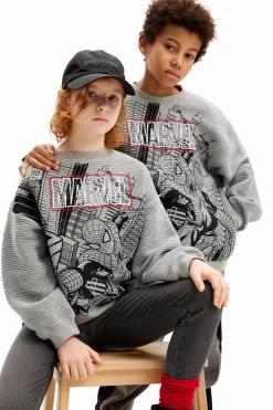 Malhas E Camisolas<Desigual Moletom listrado da Marvel