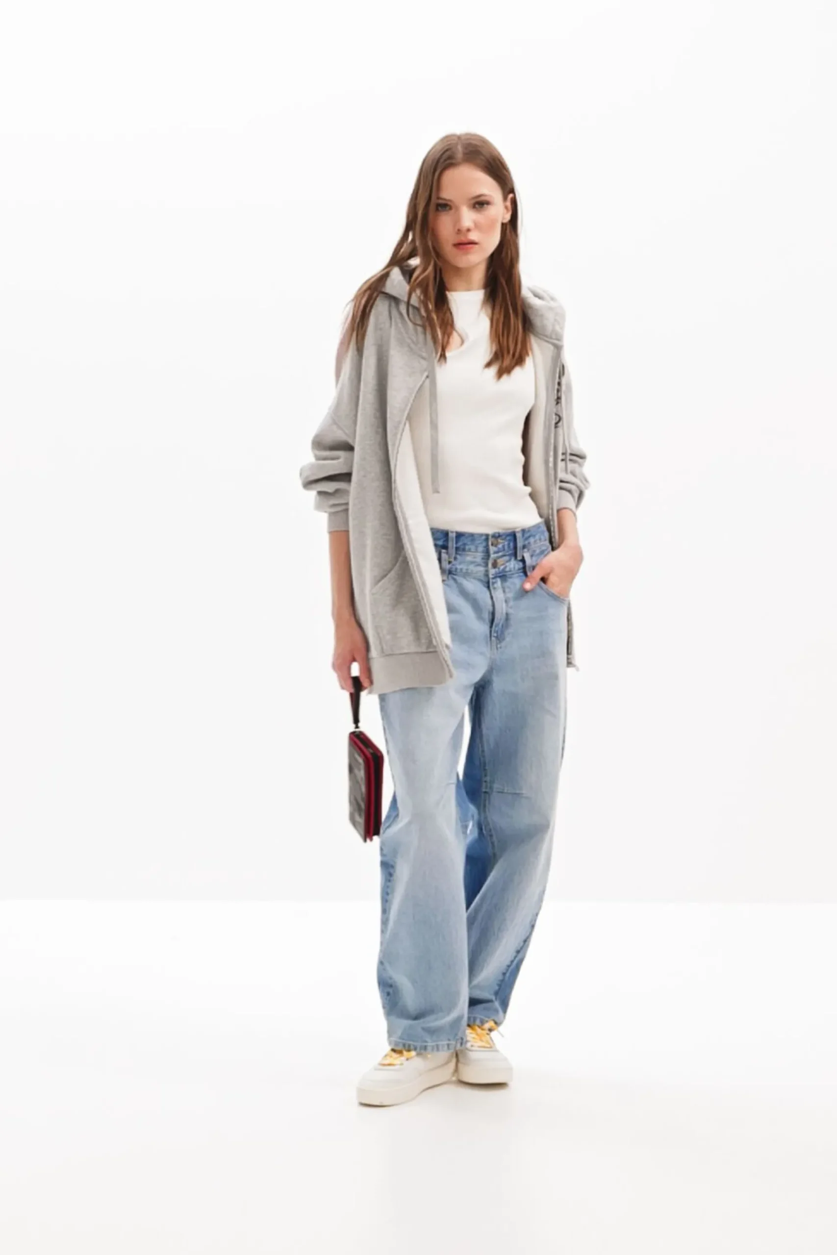 Malha|Moletons<Desigual Moletom oversized jacquard do Mickey Mouse