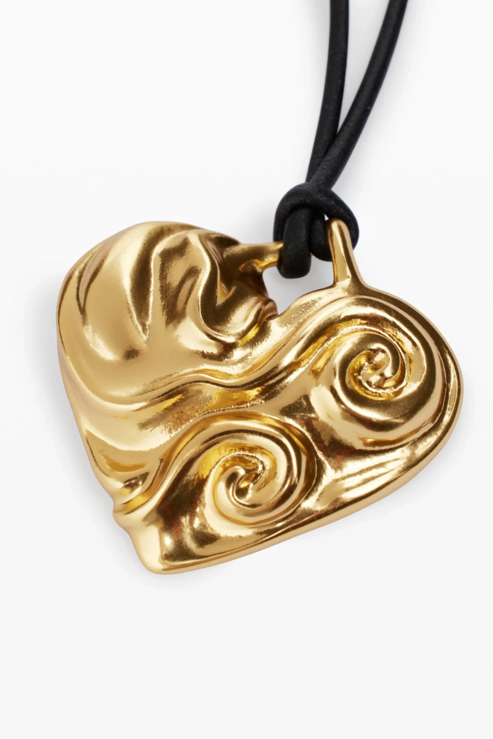 Joalharia<Desigual Pingente coração corda banho de ouro Zalio