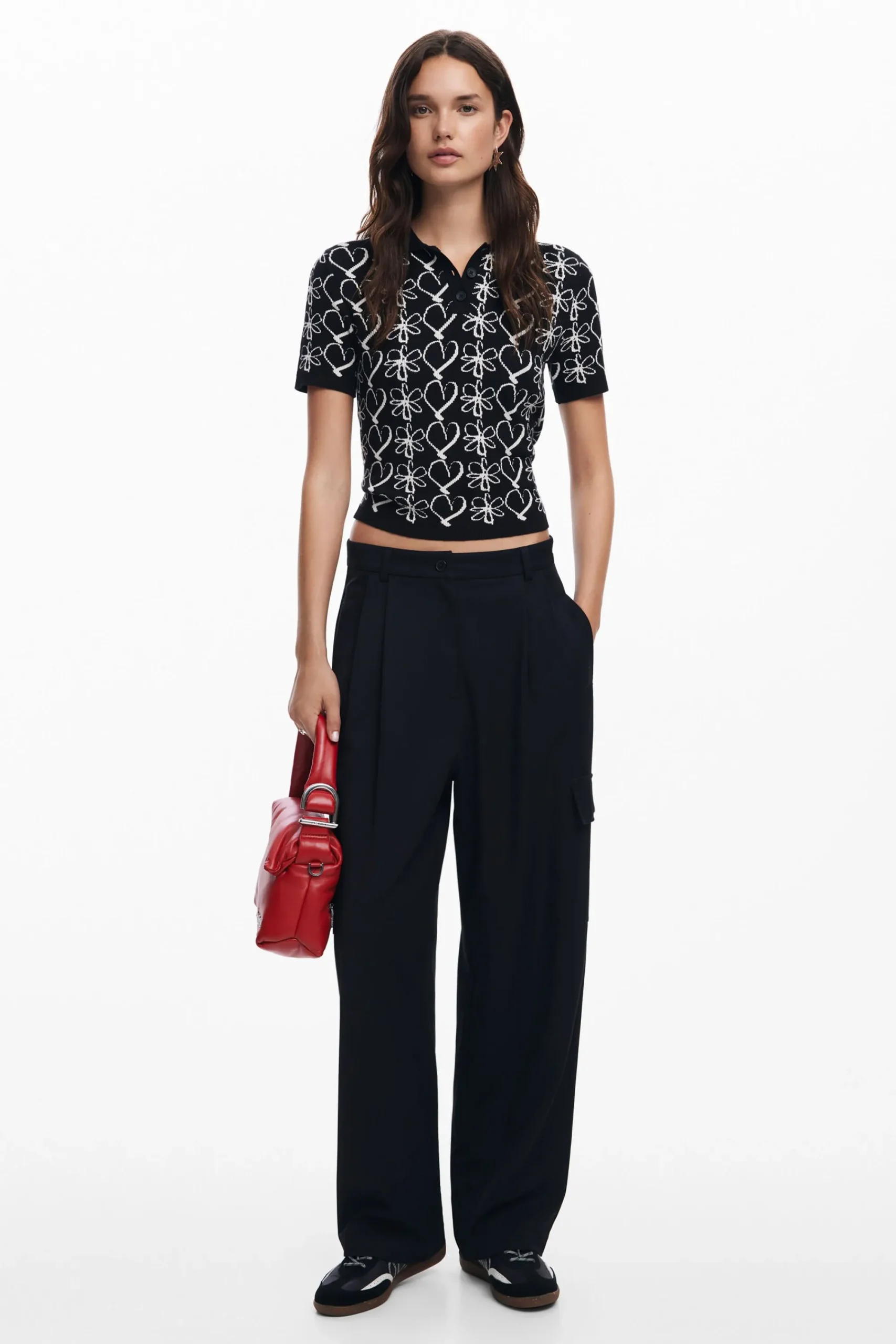 Camisas E Blusas|T-shirts<Desigual Polo de ponto M. Christian Lacroix