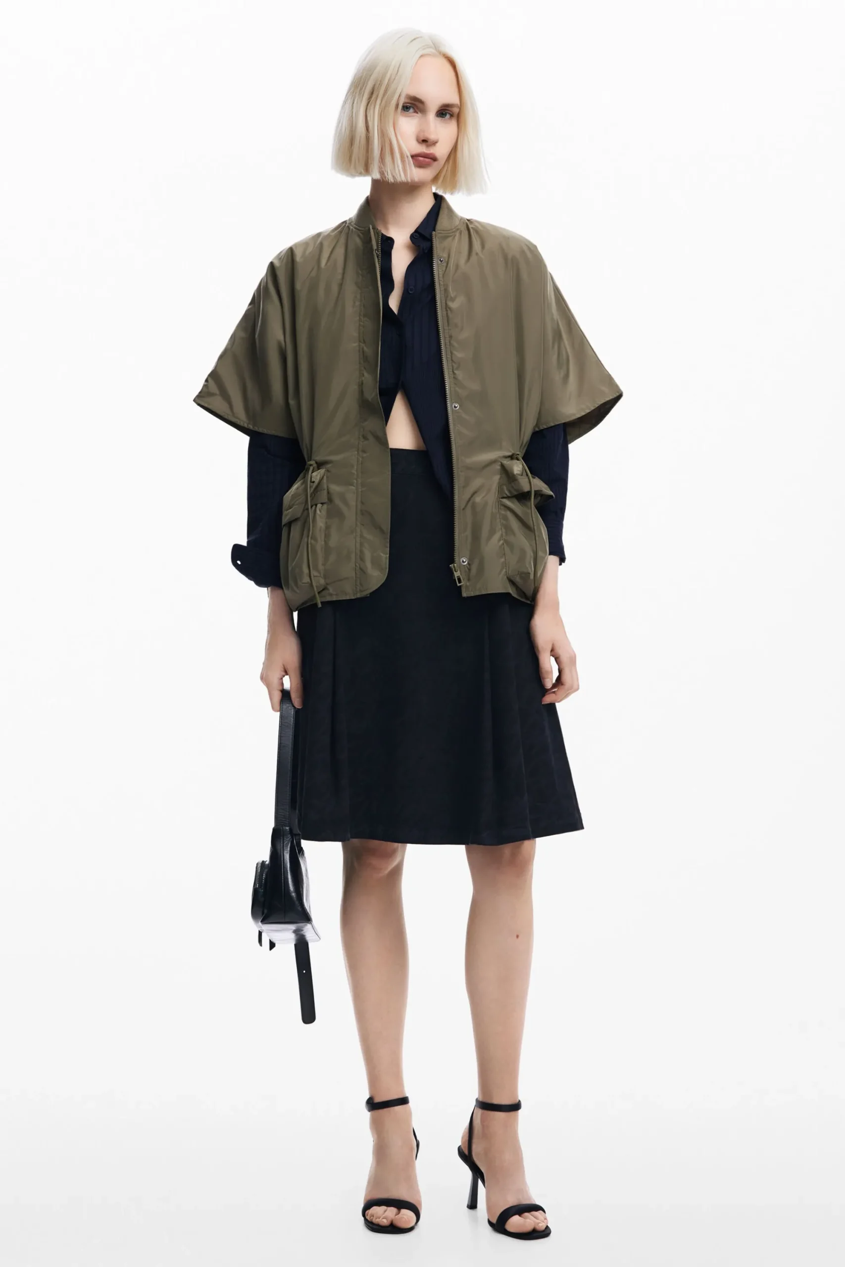 Écharpes E Cachecóis|Ponchos<Desigual Poncho de nylon ajustável
