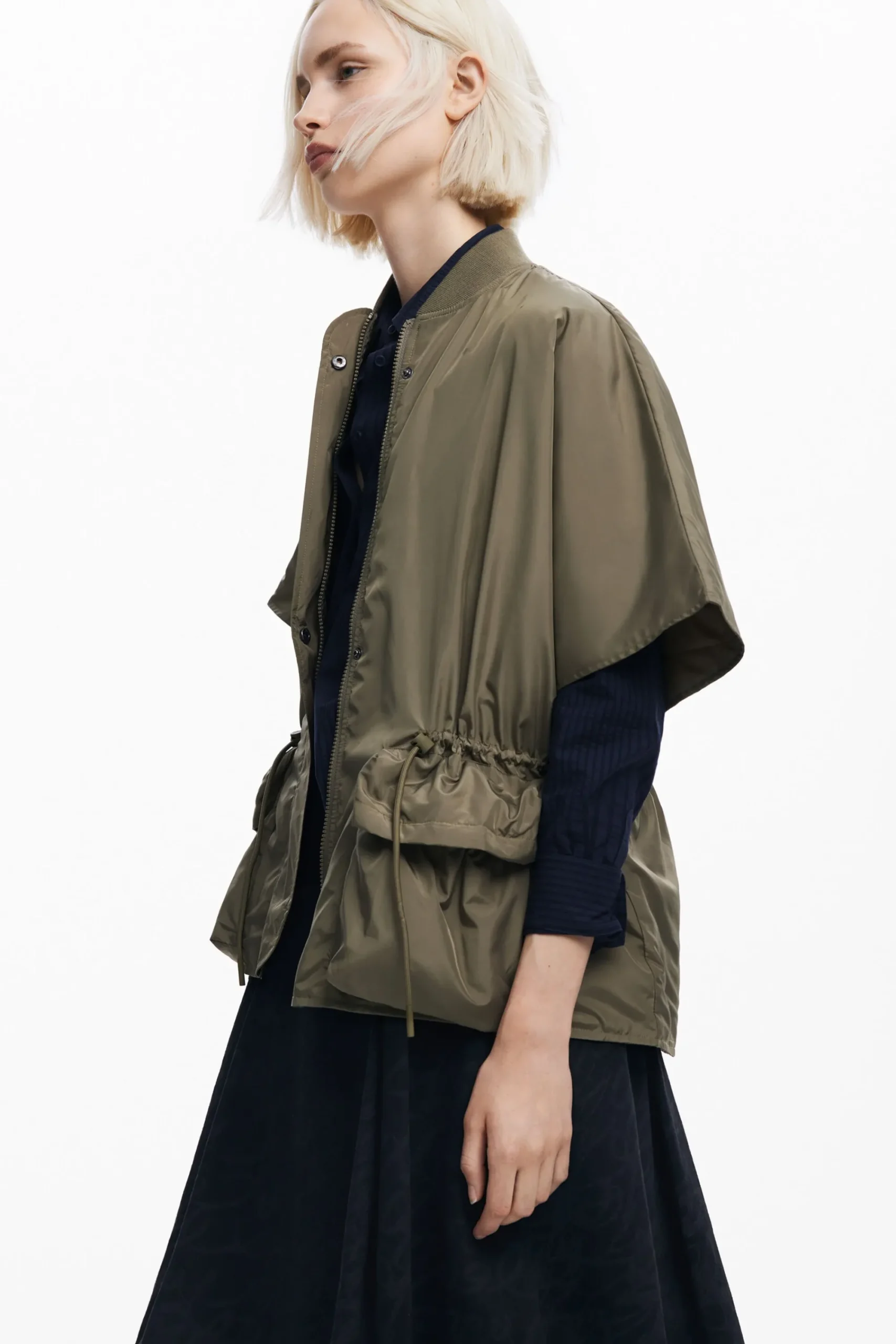 Écharpes E Cachecóis|Ponchos<Desigual Poncho de nylon ajustável