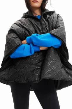Écharpes E Cachecóis|Ponchos<Desigual Poncho padded logótipos