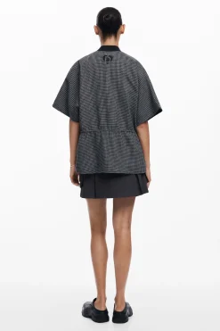 Écharpes E Cachecóis|Ponchos<Desigual Poncho pied de poule