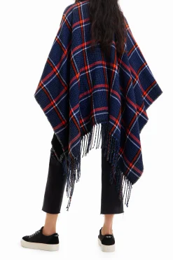 Écharpes E Cachecóis|Ponchos<Desigual Poncho reversível xadrez