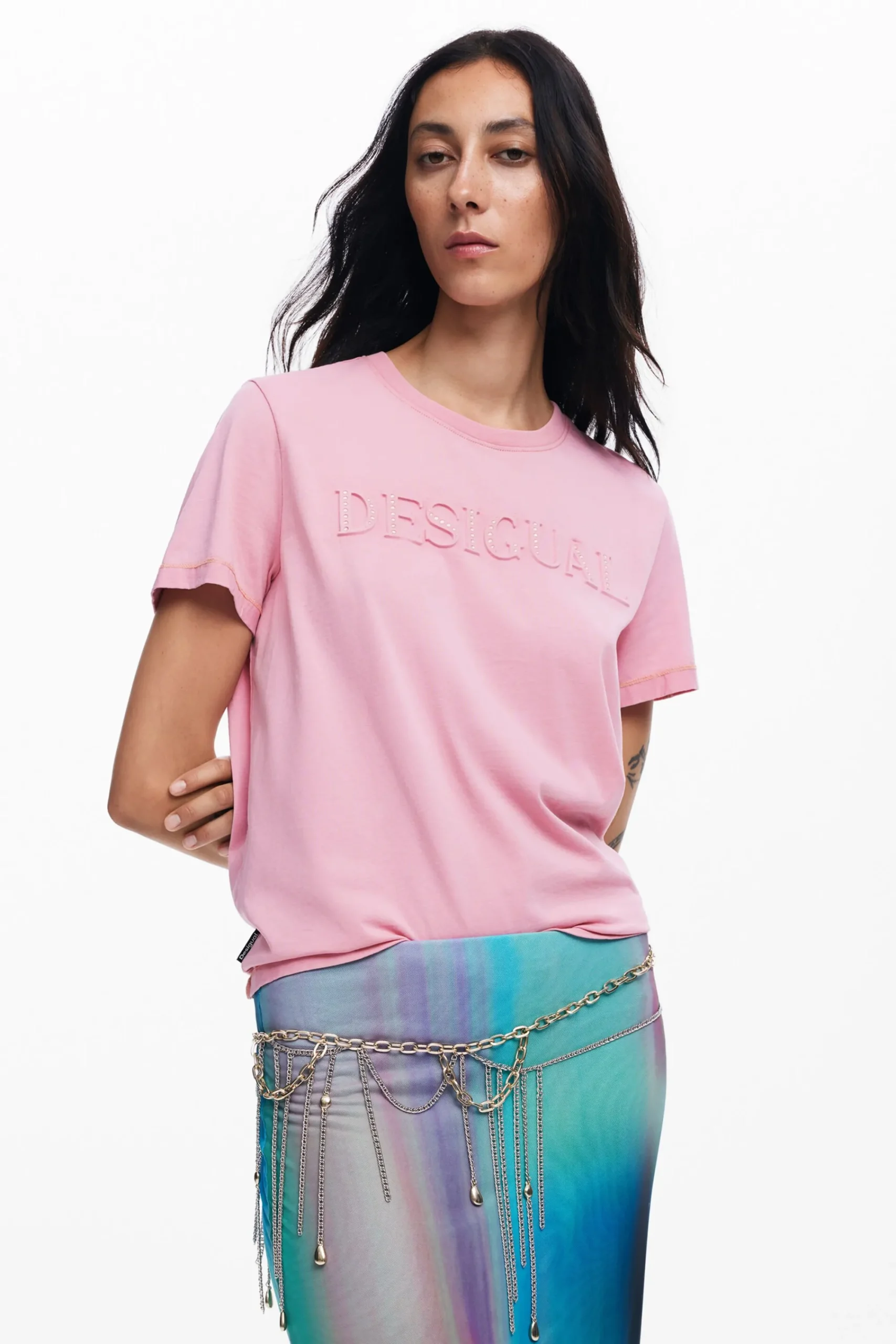 Saias E Shorts<Desigual Saia de tule efeito difuminado