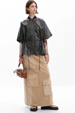 Saias E Shorts<Desigual Saia longa cargo ponto