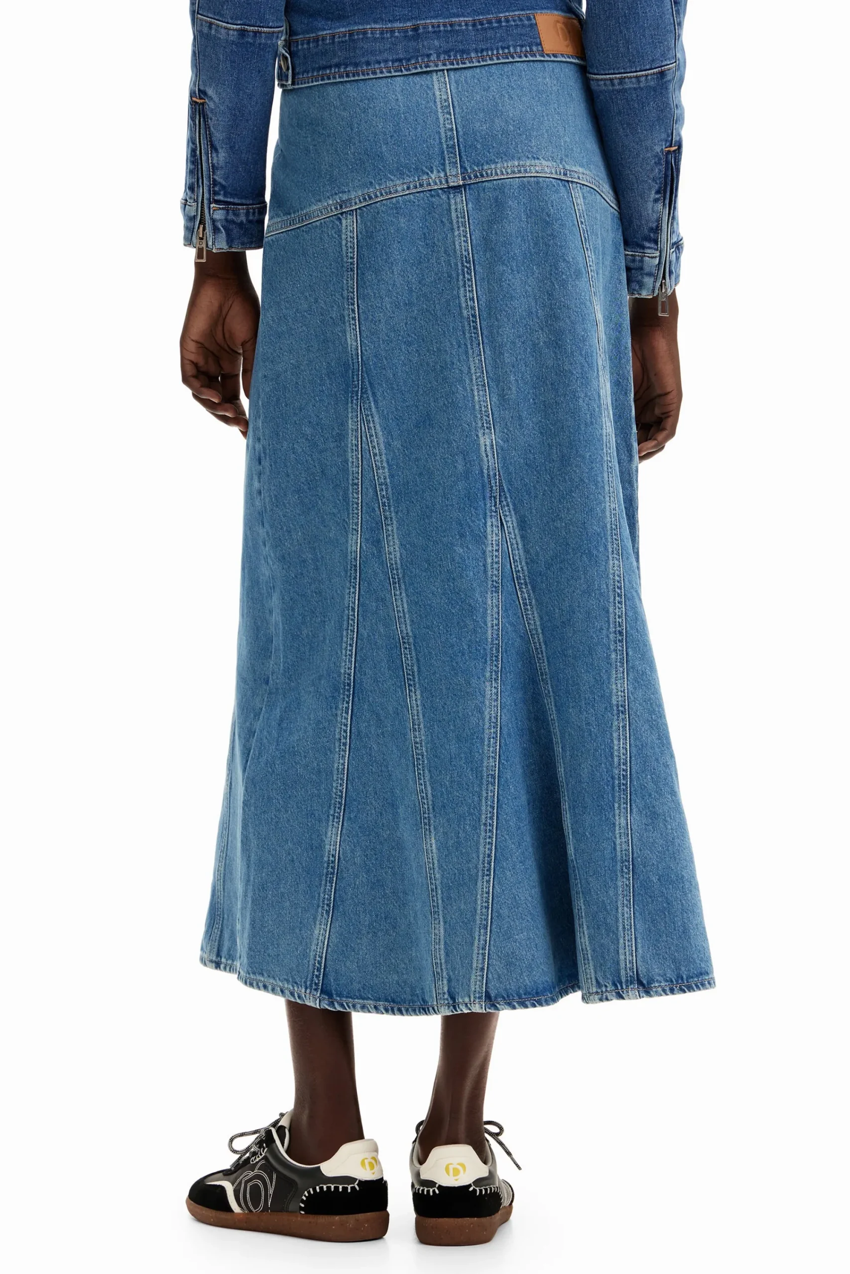 Saias E Shorts<Desigual Saia longa denim