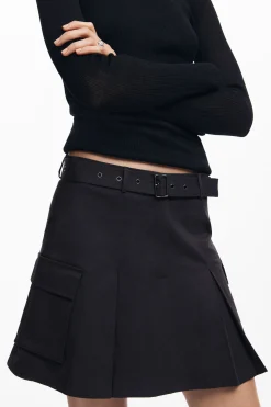 Saias E Shorts<Desigual Saia plissada com cinto