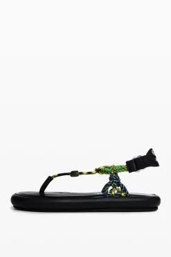 Sapatos<Desigual Sandálias planas de corda