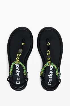 Sapatos<Desigual Sandálias planas de corda
