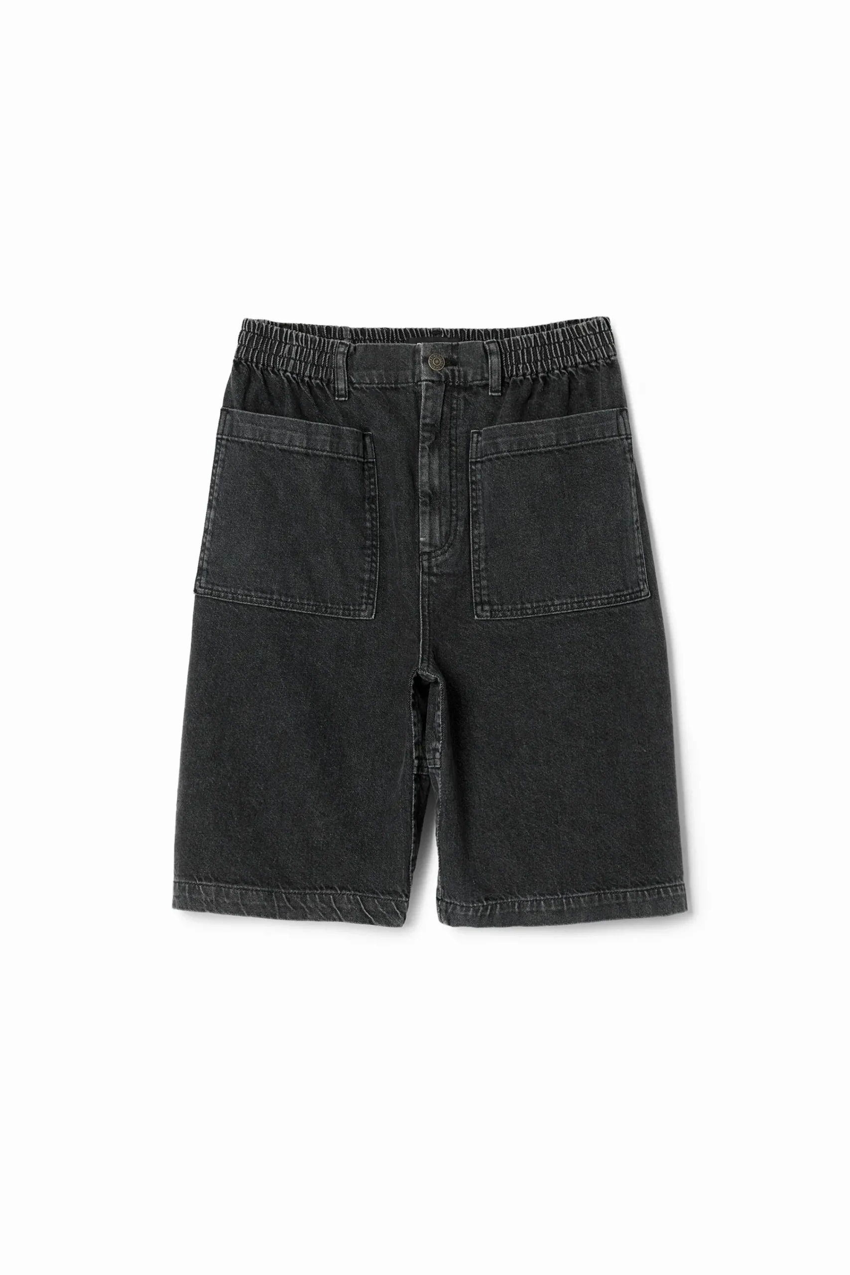 Jeans E Calças<Desigual Shorts de denim com bolsos