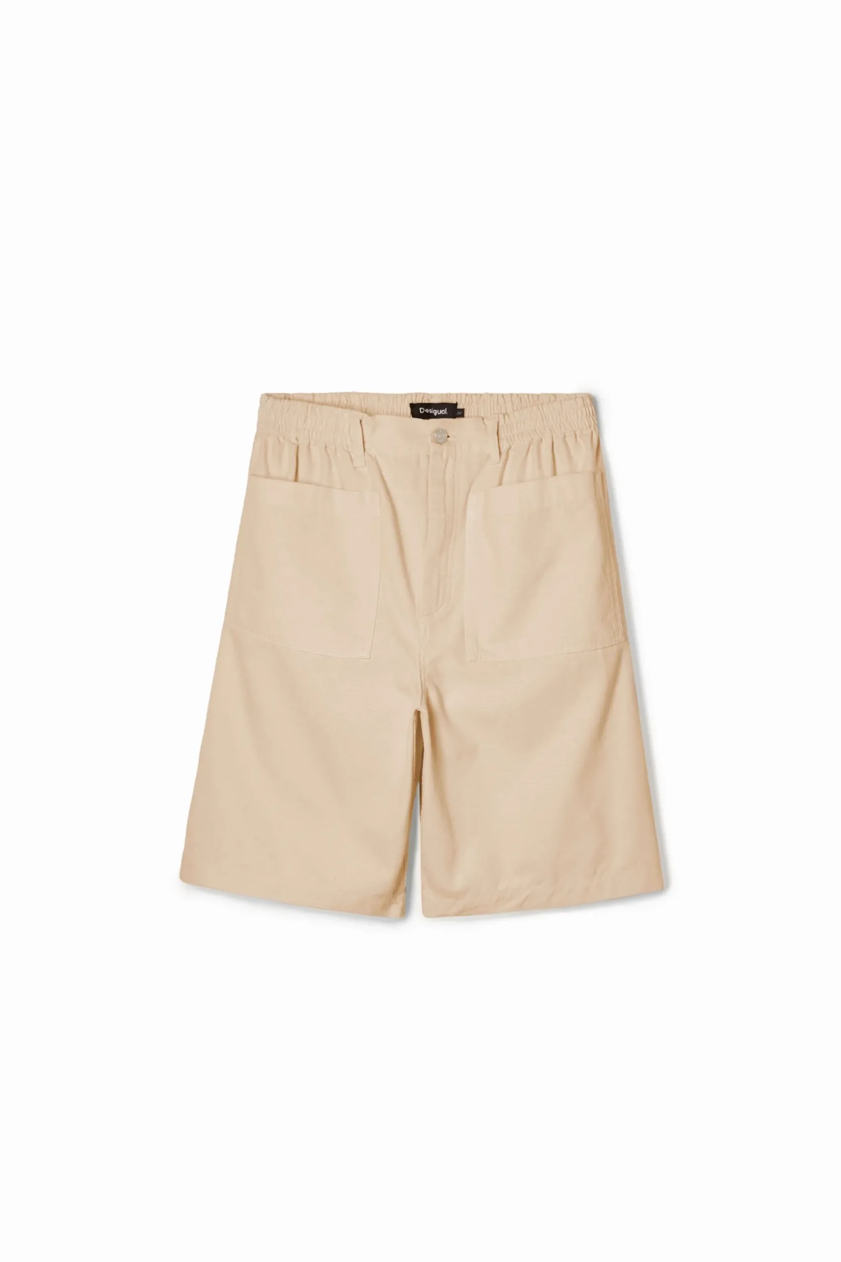 Jeans E Calças<Desigual Shorts lisos com bolsos
