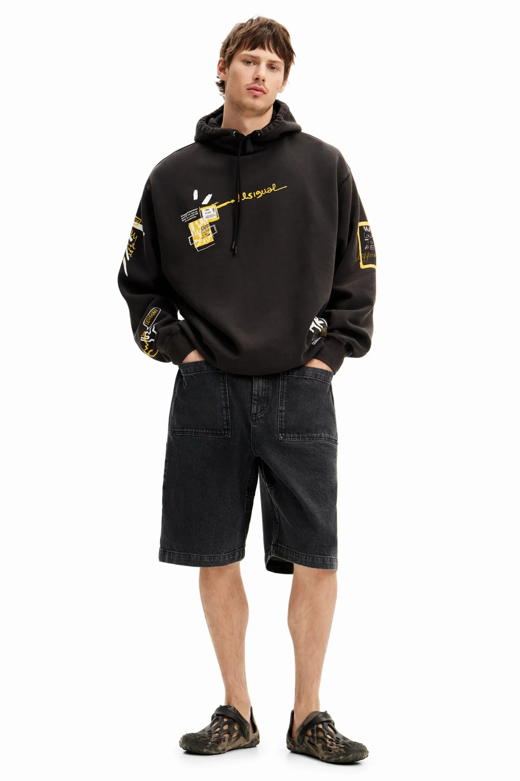 Malhas E Sweatshirts<Desigual Sudadera com capuz urbana