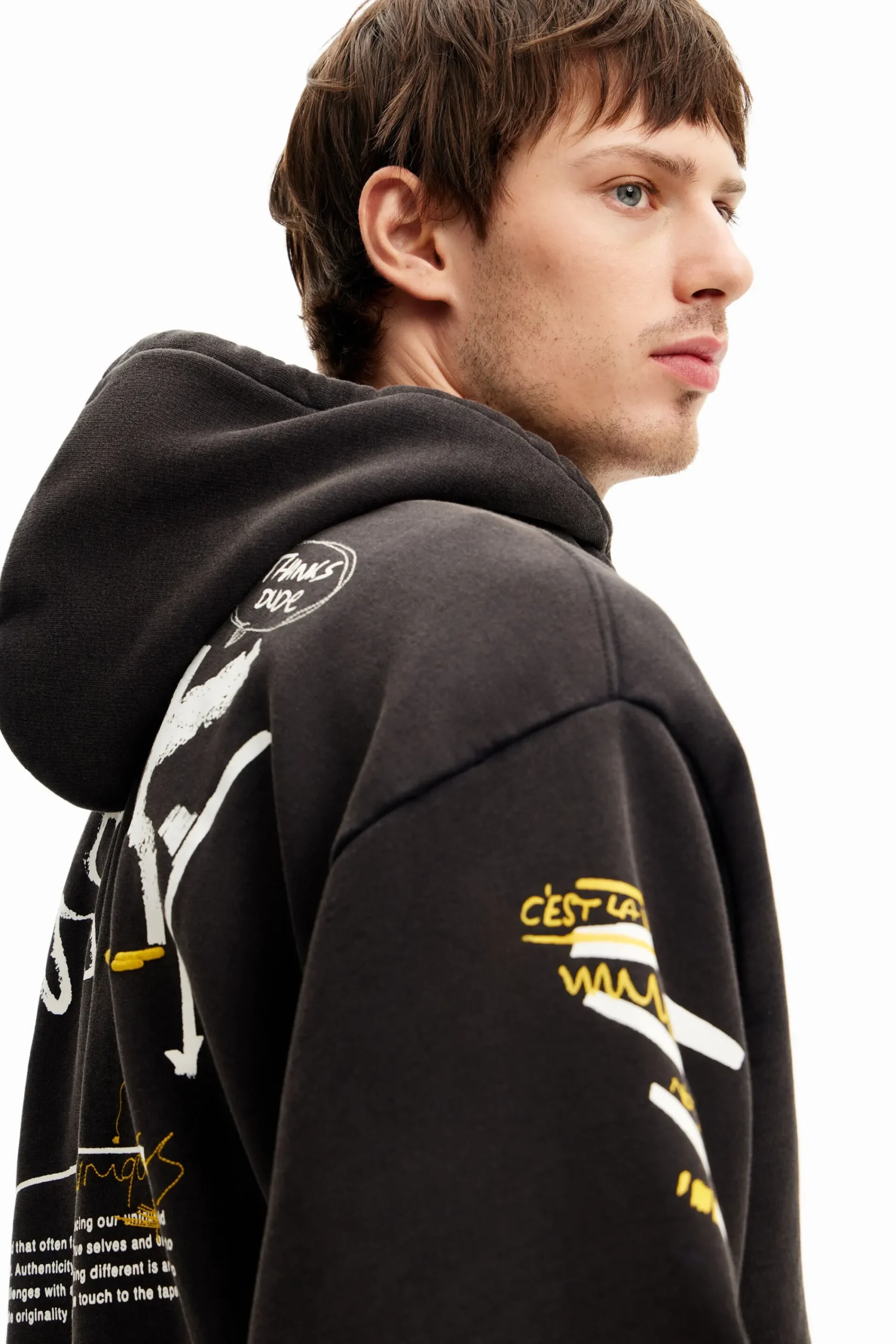 Malhas E Sweatshirts<Desigual Sudadera com capuz urbana