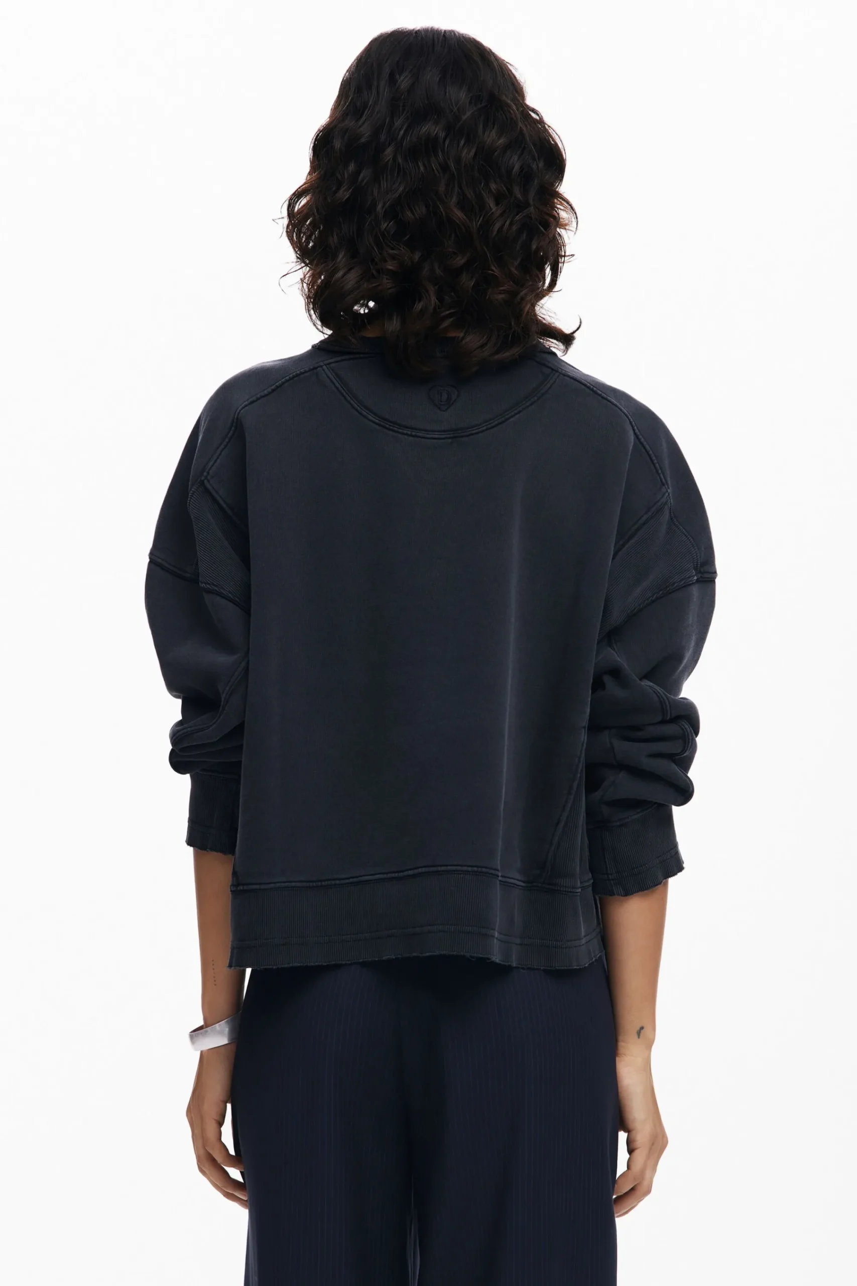 Moletons|Malha<Desigual Sudadera com efeito lavado