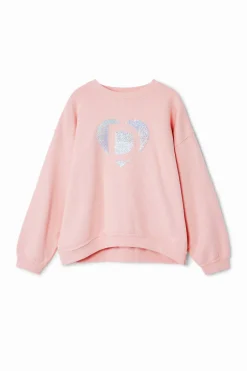 Malhas E Sweatshirts<Desigual Sudadera coração