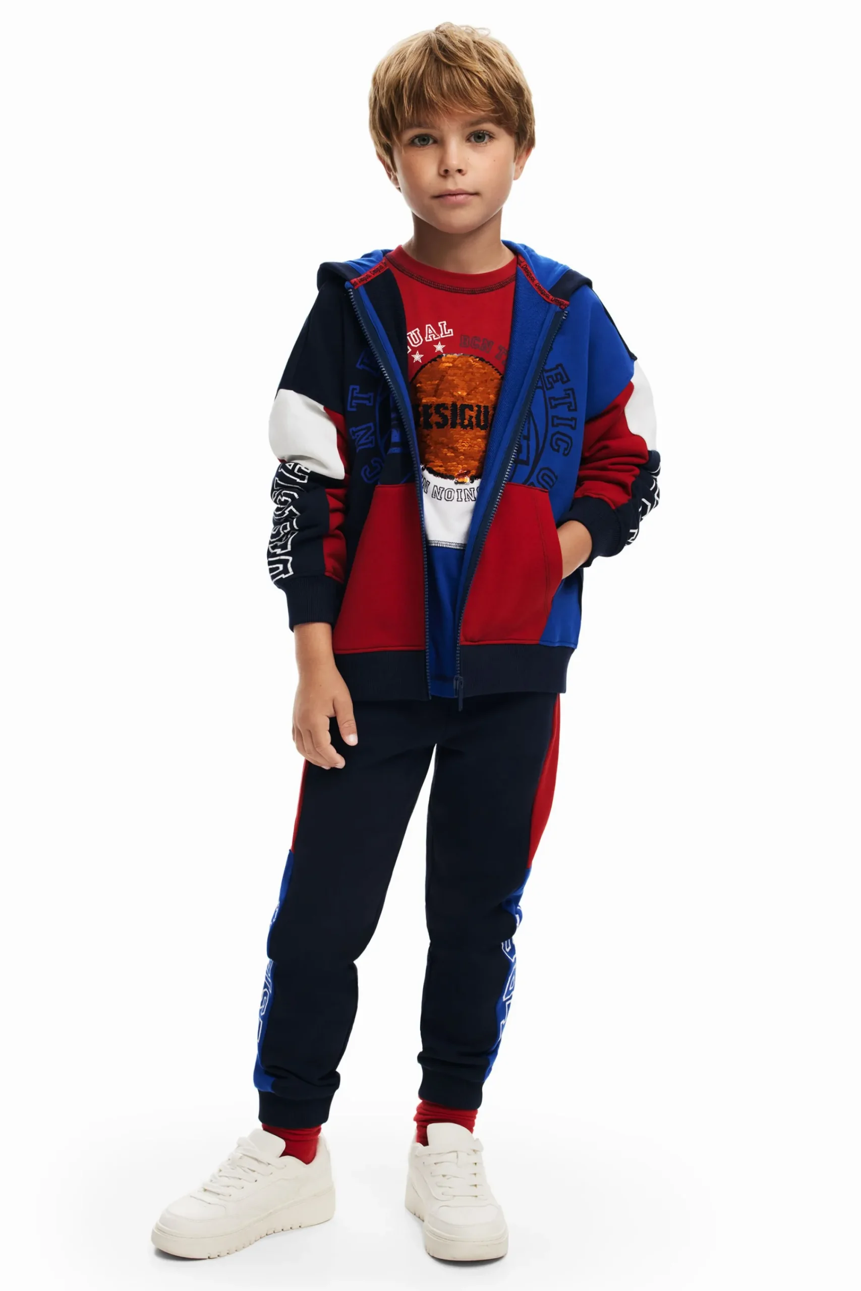 Malhas E Camisolas<Desigual Sudadera estilo basquete