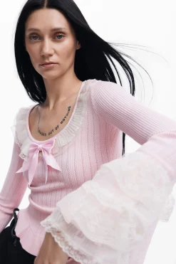 Roupa De Malha|Malha<Desigual Suéter romântico María Escoté