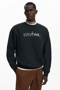 Malhas E Sweatshirts<Desigual Sweatshirt Japan Magazine ponto