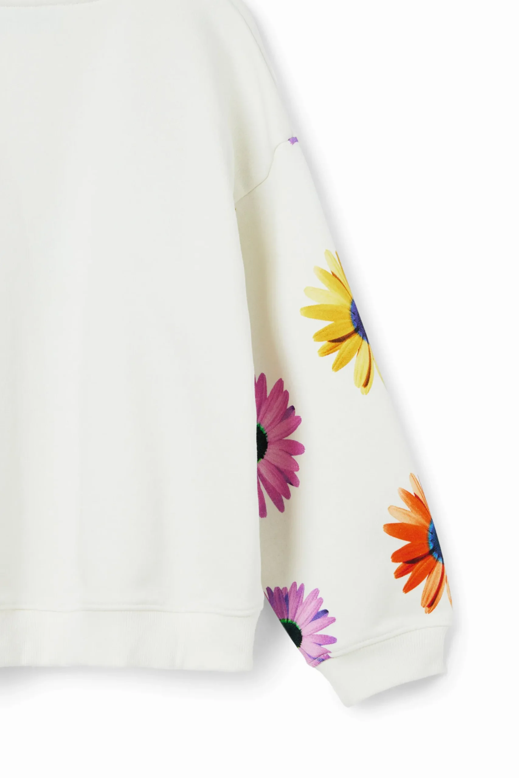 Malhas E Sweatshirts<Desigual Sweatshirt oversize margaridas