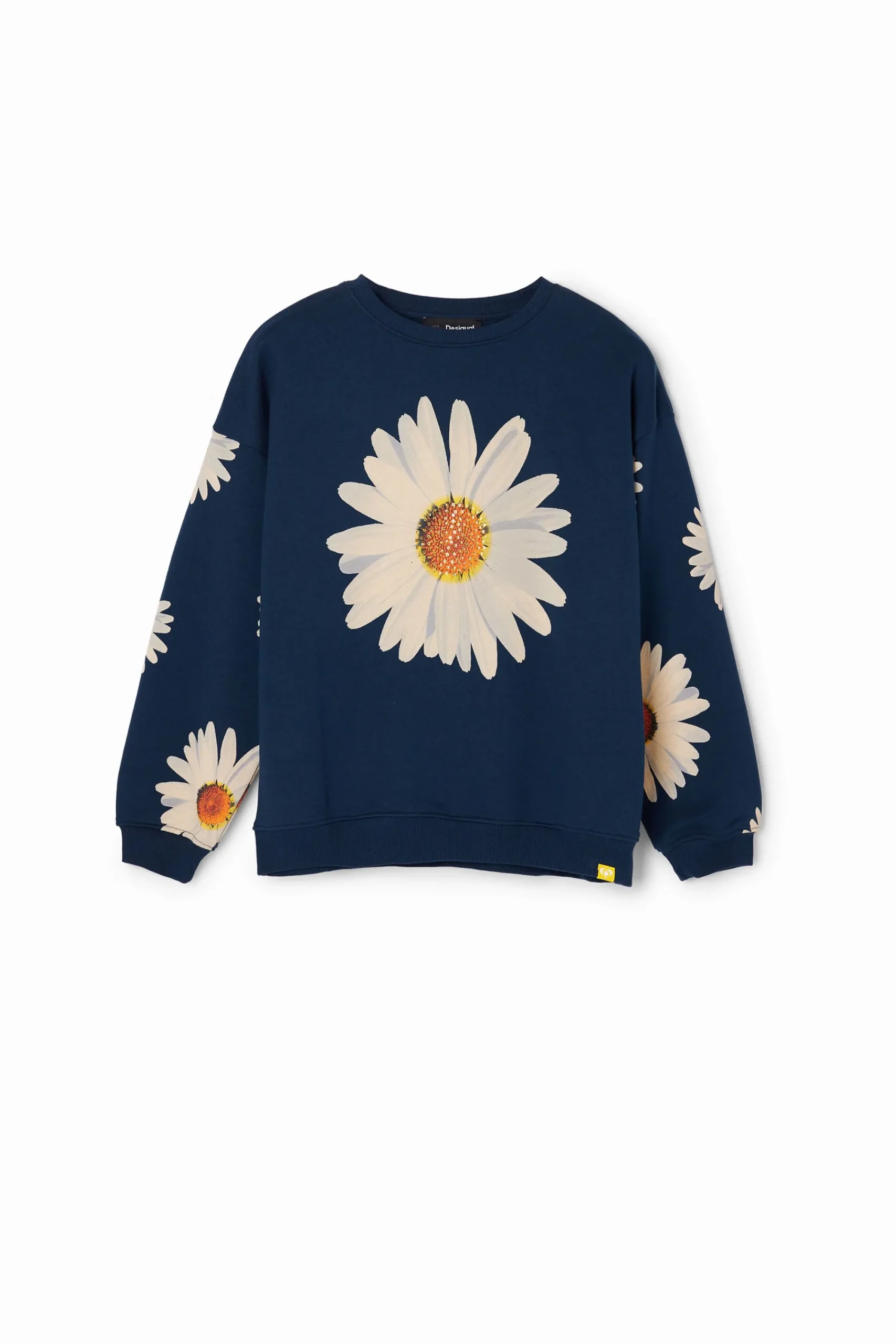 Malhas E Sweatshirts<Desigual Sweatshirt oversize margaridas