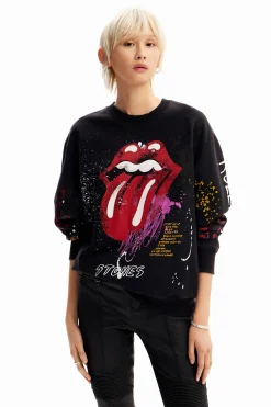 Moletons|Malha<Desigual Sweatshirt splatter The Rolling Stones