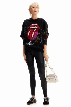 Moletons|Malha<Desigual Sweatshirt splatter The Rolling Stones