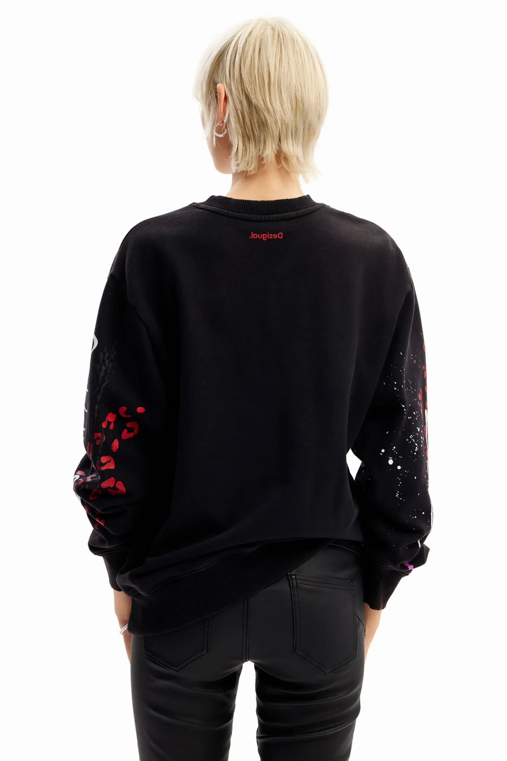 Moletons|Malha<Desigual Sweatshirt splatter The Rolling Stones
