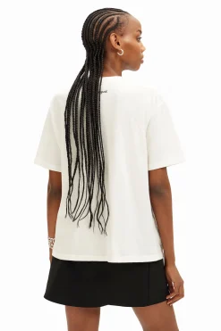 Camisas E Blusas|T-shirts<Desigual T-shirt arty ilustração