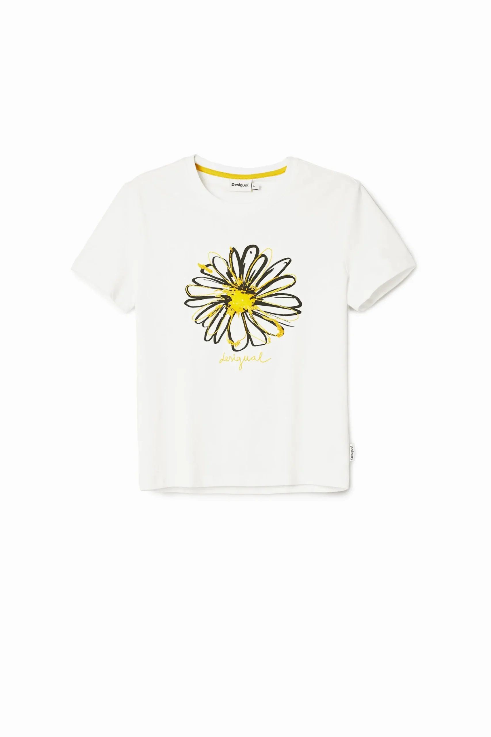 Camisas E Blusas|T-shirts<Desigual T-shirt ilustração margarida