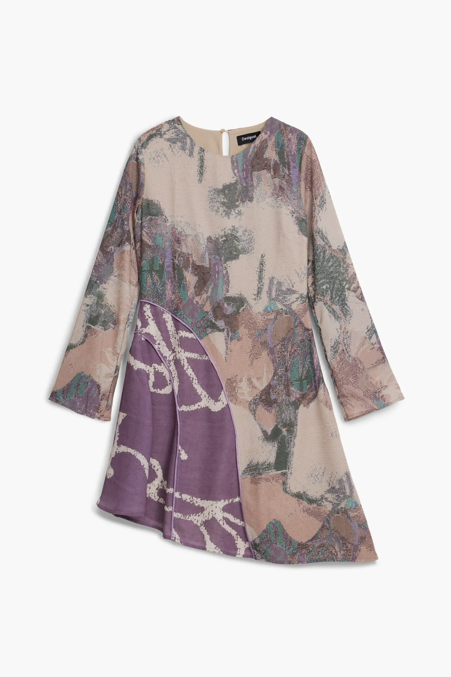 Vestidos E Macacões<Desigual Vestido assimétrico estampado