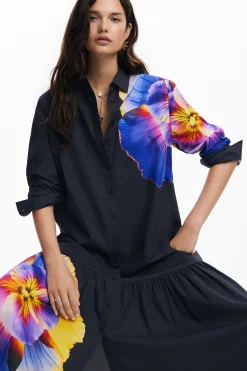 Vestidos E Macacões<Desigual Vestido camisero flores M. Christian Lacroix