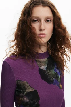 Vestidos E Macacões<Desigual Vestido com babados e flores